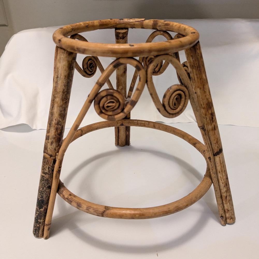 Rattan Planter Stool